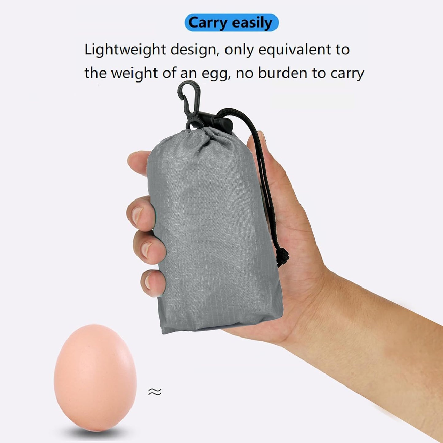 16L Lightweight Foldable Hiking-Backpack Small Packable-Daypack For Travel,Ultralight Water-Resistant Gym Bag Men Women Easy Carry-on (Gray)