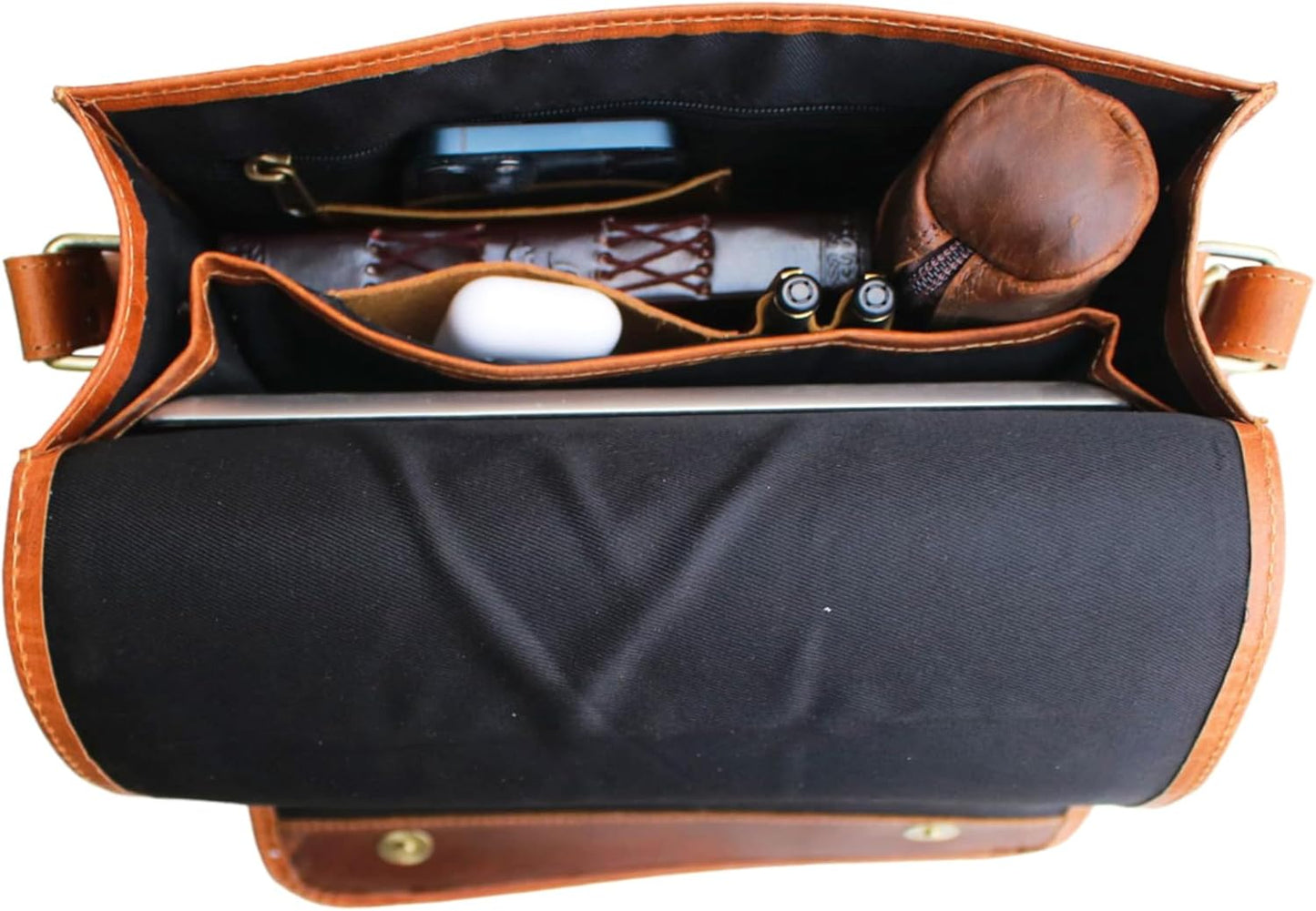 leather messenger bag laptop case office briefcase gift for men computer distressed shoulder bag