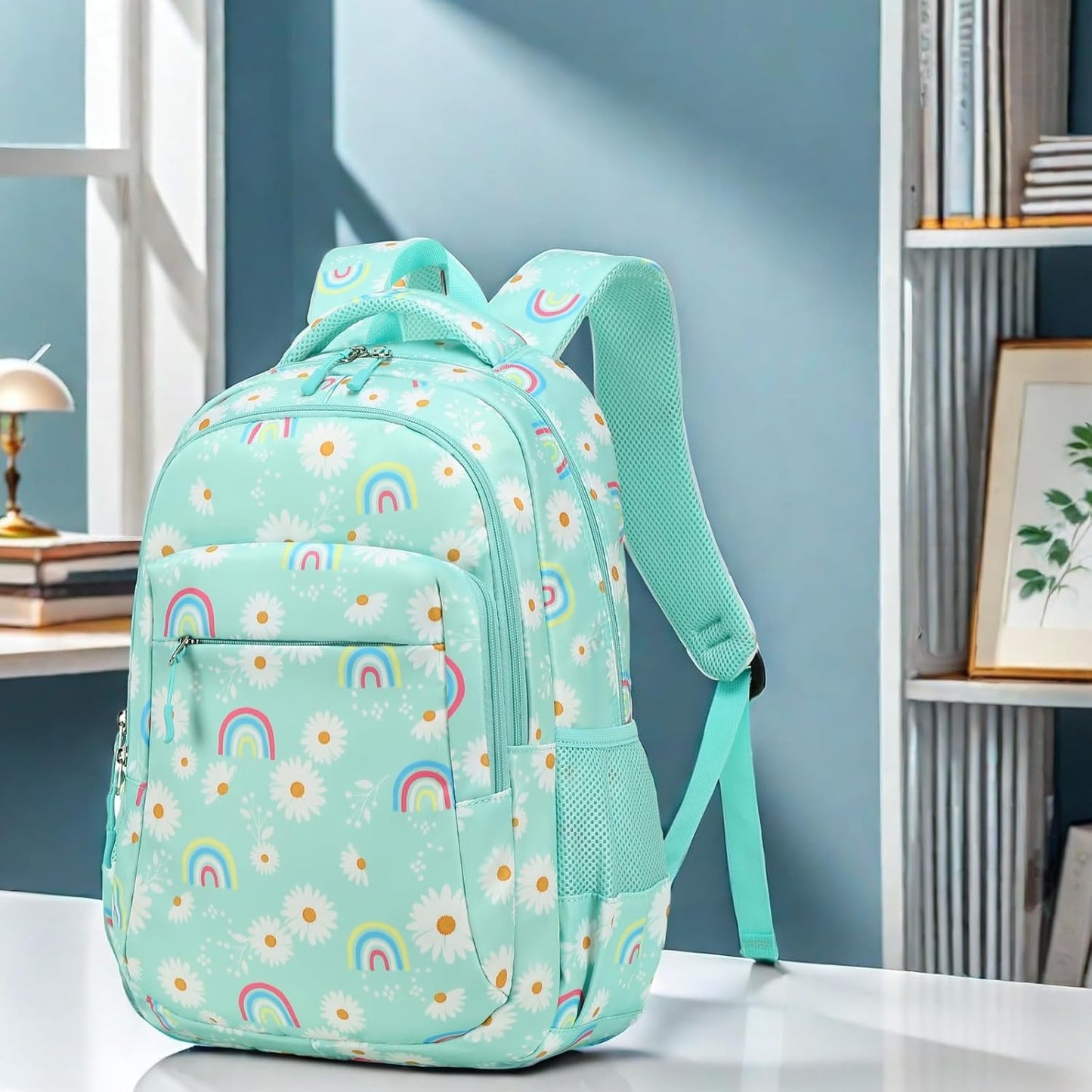 LEDAOU School Backpack for Girls Boys Kids Bookbag Elementary Primary Middle School Bag Travel Back Pack for Ages 6-14