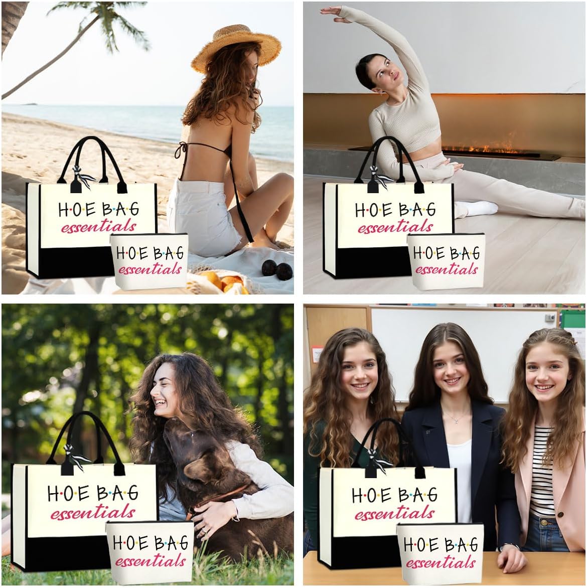 Funny Retirement Tote Bag Gift for Women - Unique Cool Party & Hoe Bag Design Gift Ideas for Best Friends