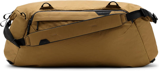 Peak Design Travel Duffel, Extra-Wide Single Zip Access, Weatherproof Shell, 4 External Pockets, Fits Packing Cubes & Camera Cubes, Ideal for Weekend Trips, Versatile Duffel Bag for Travel