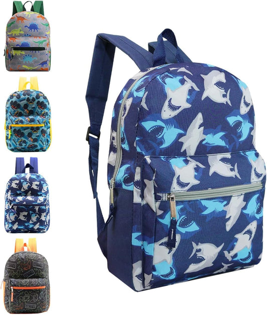 17" School Backpacks for Kids - Backpacks in Bulk for Elementary, Middle, and High School Students in Assorted Colors