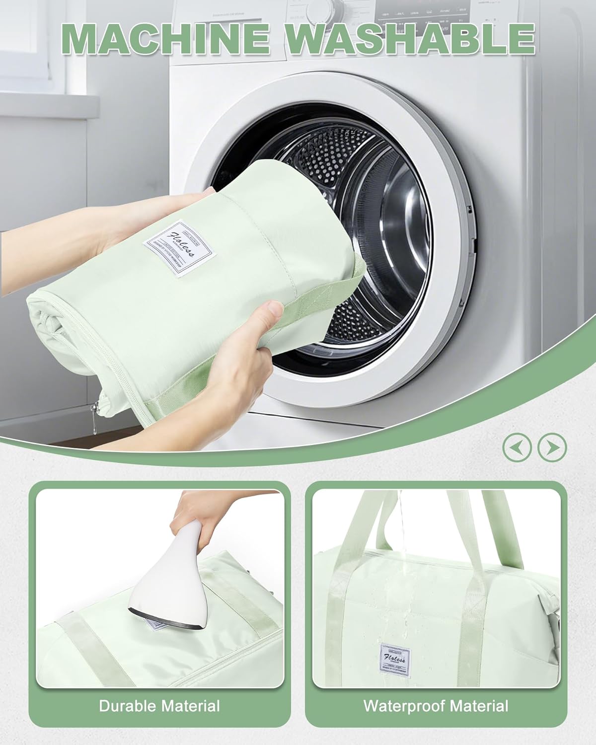 Travel Duffel Bag, Sports Tote Gym Bag, Shoulder Weekender Overnight Bag for Women