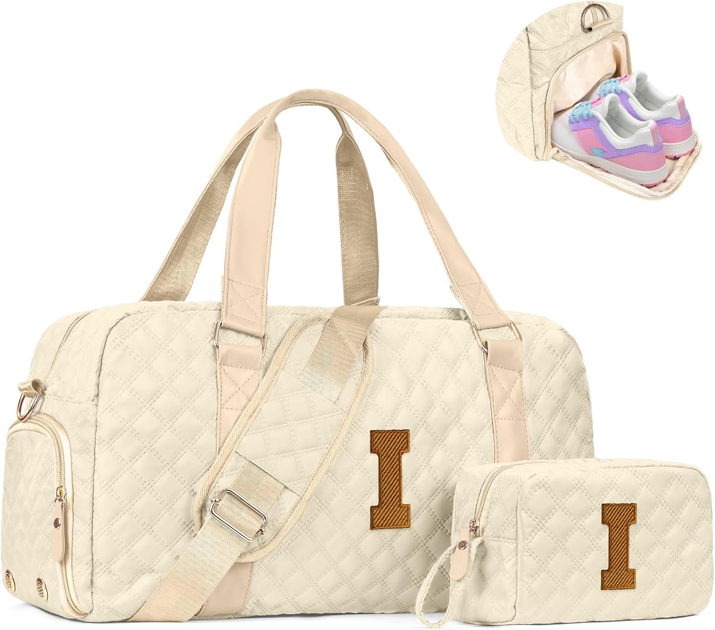 Teen Girl Gifts Trendy Stuff, Personalized Gifts, Initial Travel Duffel Bag or Teens, Monogram Overnight Bag, Trendy Stuff Gifts for Girls Friend Birthday Teacher Gift