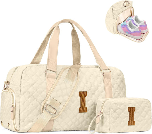 Teen Girl Gifts Trendy Stuff, Personalized Gifts, Initial Travel Duffel Bag or Teens, Monogram Overnight Bag, Trendy Stuff Gifts for Girls Friend Birthday Teacher Gift