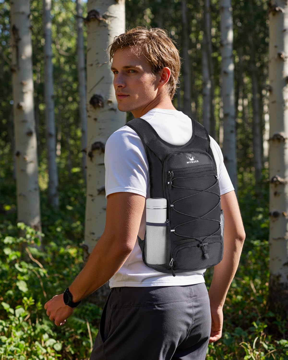 15L Lightweight Packable Hiking Backpack Water Resistant Foldable Daypack for Hiking Travel Cycling Outdoor Sports