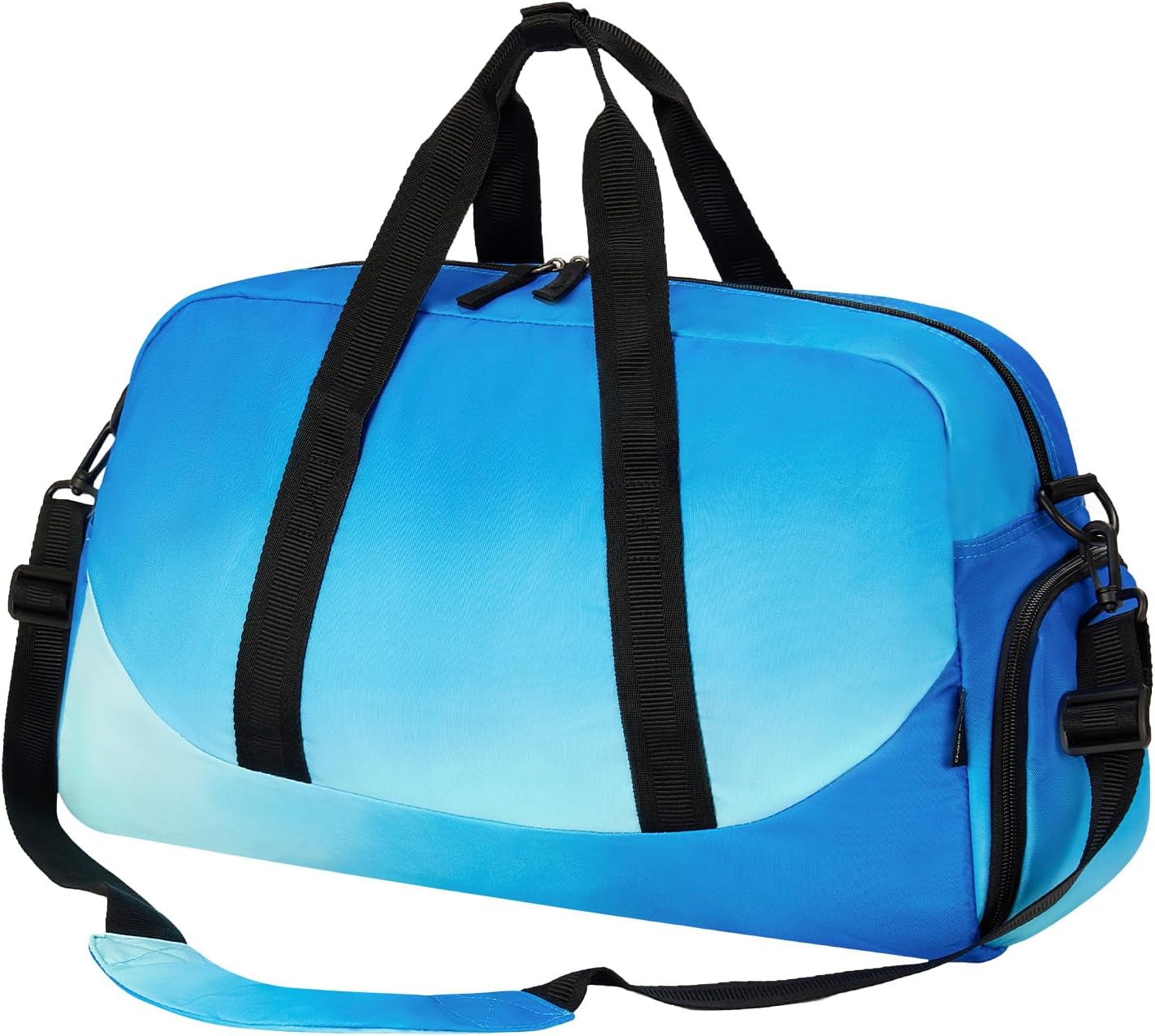 Choco Mocha Kids Duffle Bag Boys - Blue Weekender Overnight Bags for Boy, Fade