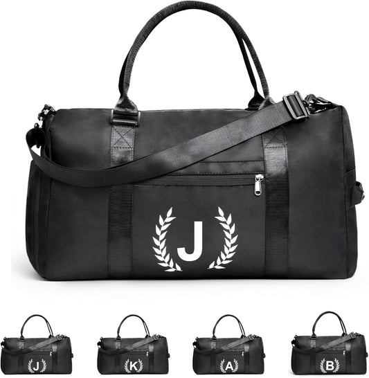 Gym Bag for Women & Men, Fitness Workout Sports Travel Duffle Bag with Wet Pocket & Shoes Compartment, Great Present for Gym Lovers
