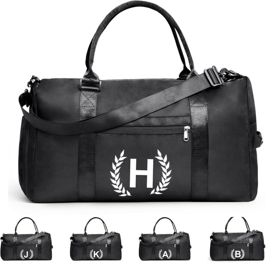 Gym Bag for Women & Men, Fitness Workout Sports Travel Duffle Bag with Wet Pocket & Shoes Compartment, Great Present for Gym Lovers