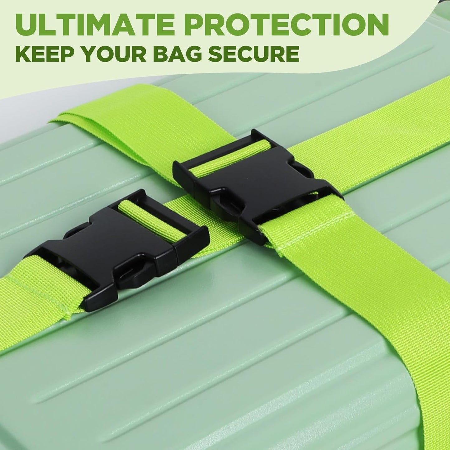 12 Pcs Luggage Straps for Suitcases, Travel Belt Suitcase Belt, Suitcase Straps, Luggage Belt Strap, Travel Straps for Luggage, Luggage Band Bag Straps