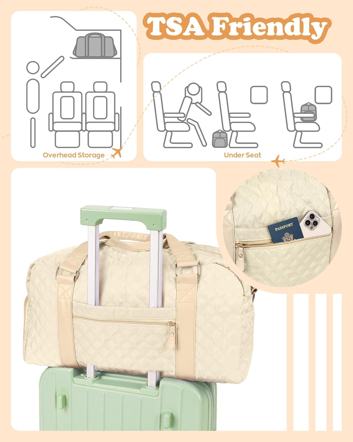 Kids Travel Duffel Bag, Personalized Weekender Bag with Shoes Compartment, Mothers Day Gifts, Girls Gifts for Kids Friends