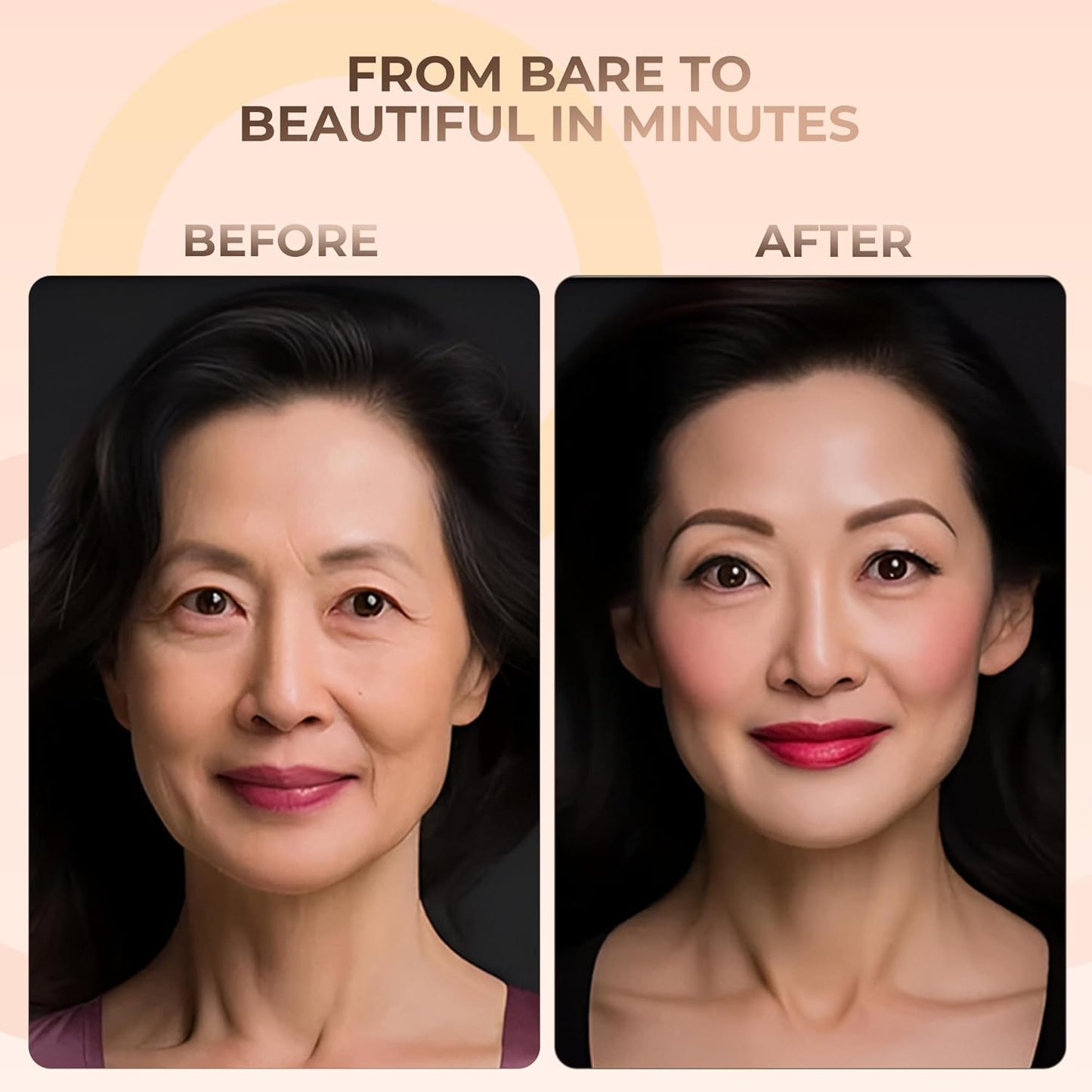 16pc Beginner Mineral Makeup STARTER KIT with 10 BRUSHES (5gm)Sample Size Foundation, Primer, Blush, Bronzer, Setting Powder for Learning, Occasional Use & First Time Users, Travel Size Kit(Light Tan)