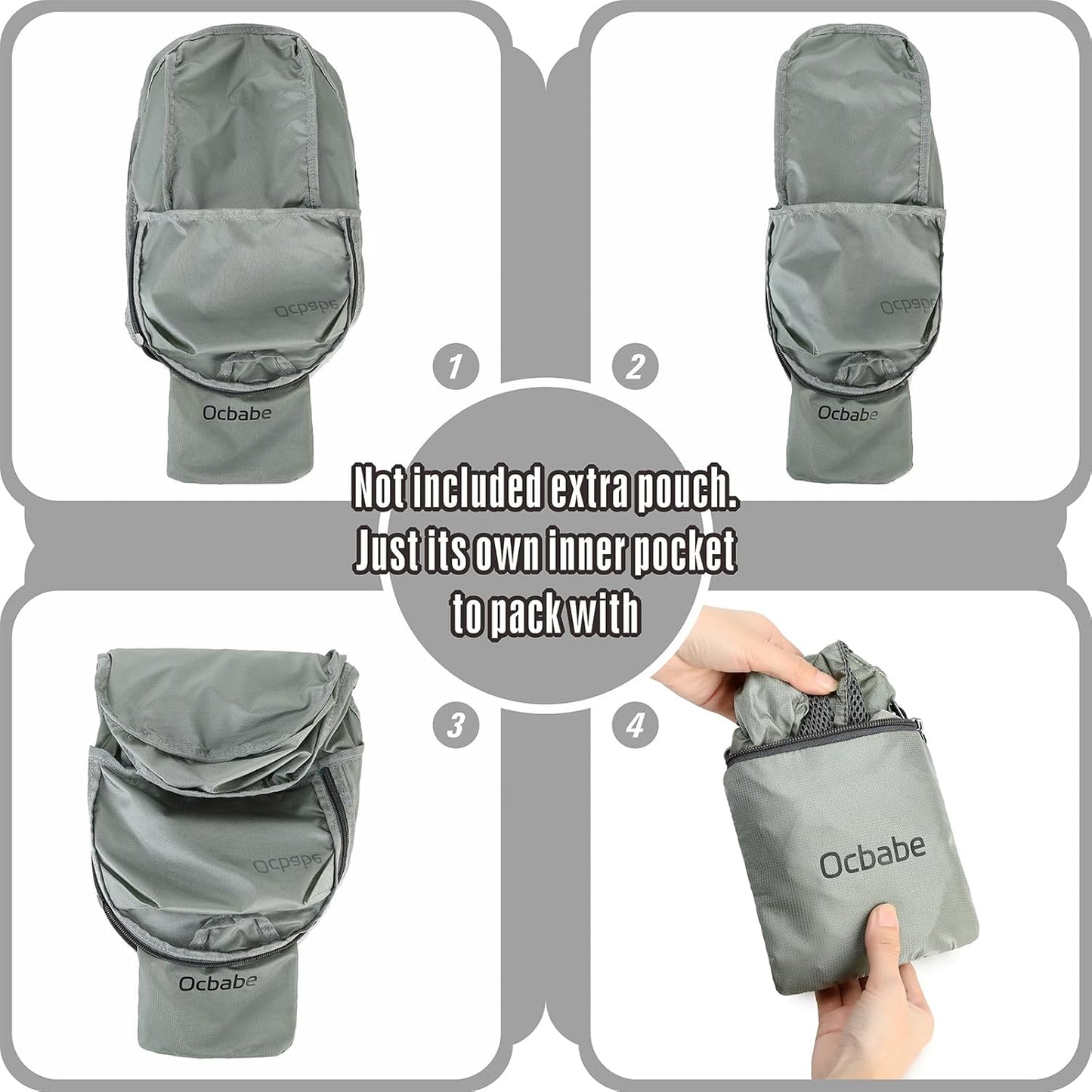 15L/25L Small Packable Lightweight Backpack Hiking Daypack Water Resistant Foldable Outdoor Camping Travel Bag for Women Men