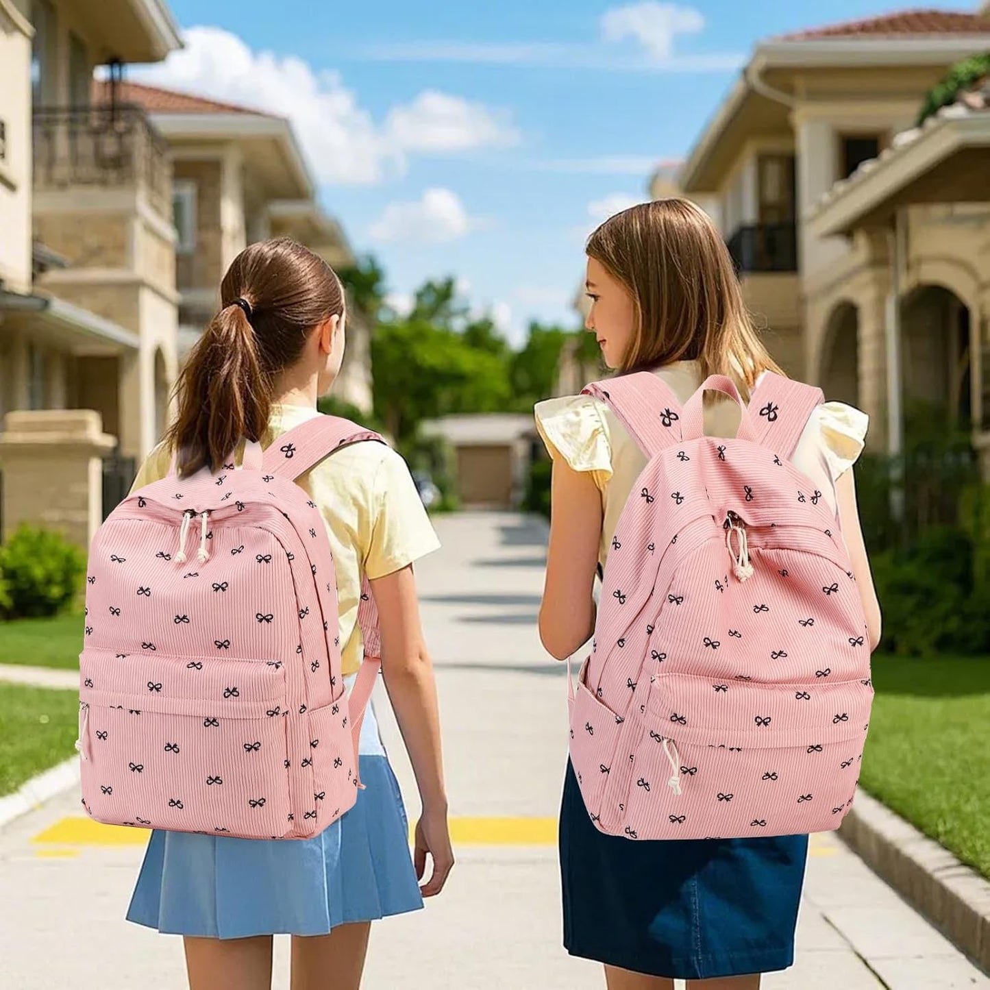 LEDAOU School Backpack Teen Girls Lightweight Bookbag Elementary Middle School Backpacks College Laptop Bag Travel Daypack