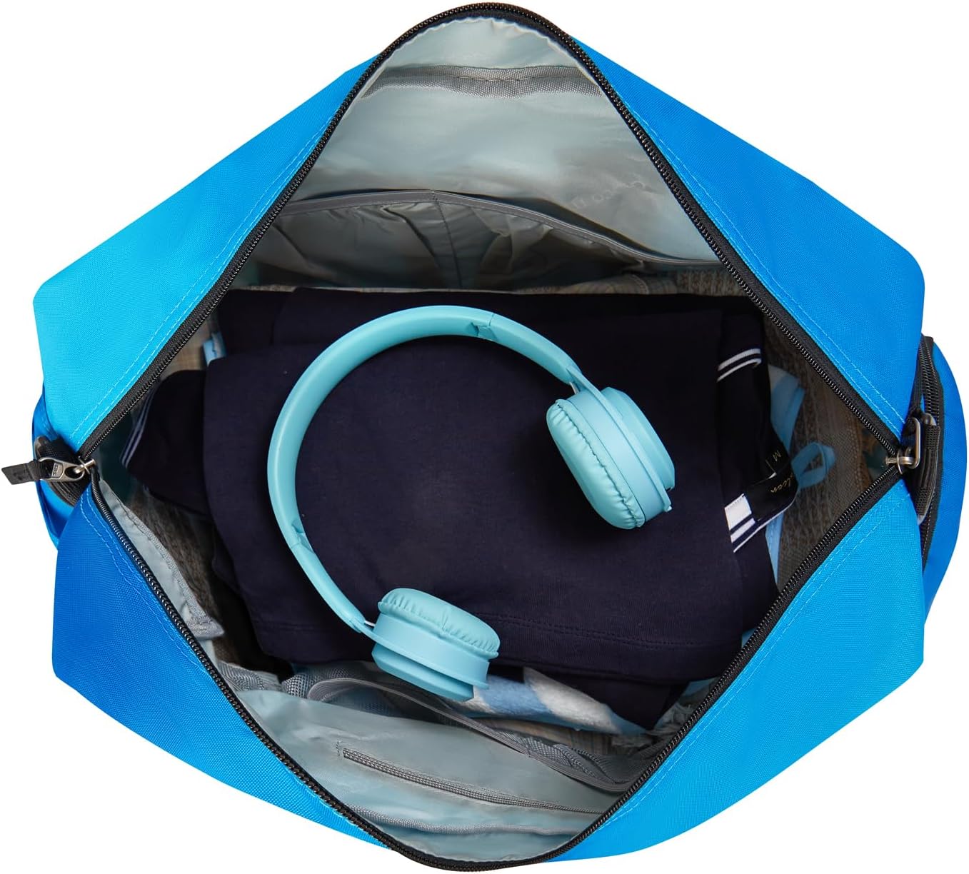 Choco Mocha Kids Duffle Bag Boys - Blue Weekender Overnight Bags for Boy, Fade