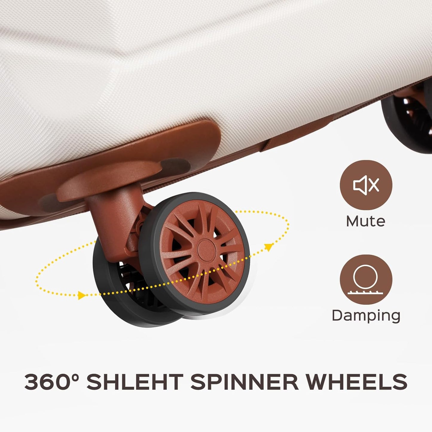 10 Piece Luggage Sets, 3 Piece Suitcase Set, 20 inch Carry on Luggage, 24 inch and 28 inch Checked Luggage with 7PC Packing Bags