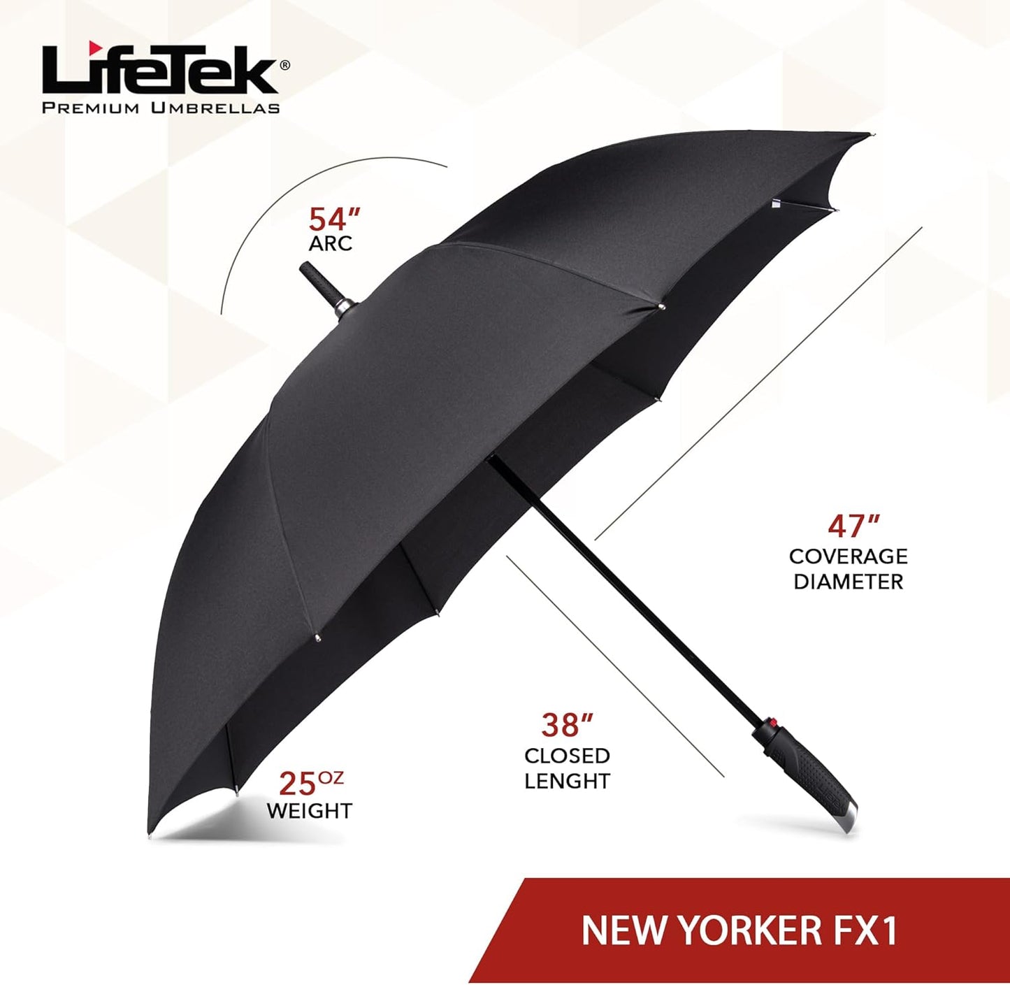 LifeTek Premium Travel Umbrella - Windproof & Compact for Men & Women, Automatic Open Close, Fits in Purse Laptop Bag or Backpack, Strong Frame for Heavy Rain & Sun UV Protection