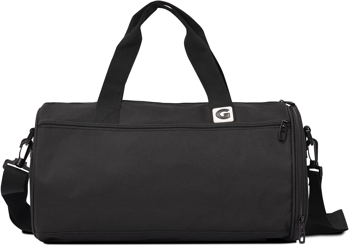 Gym Duffle Bag for Men & Women with Wet & Shoe Separated Compartment, 21 Inch and 30L Large Duffle Bag for travel Carry On, Swimming, Workout, Football. Black