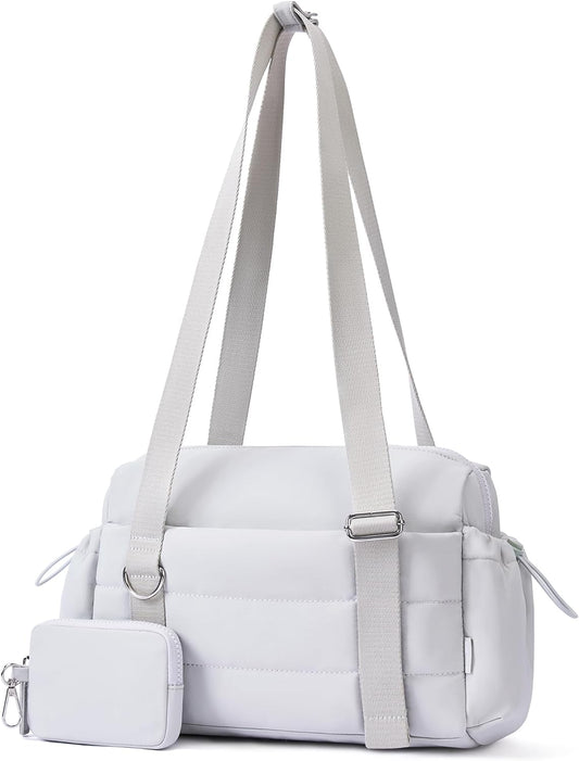 ROULENS Small Gym Bag for Women 2 Set Mini Gym Duffle Bag with Wet Compartment and Coin Wallet, Gym Tote Bag for Workout/Sport/Travel