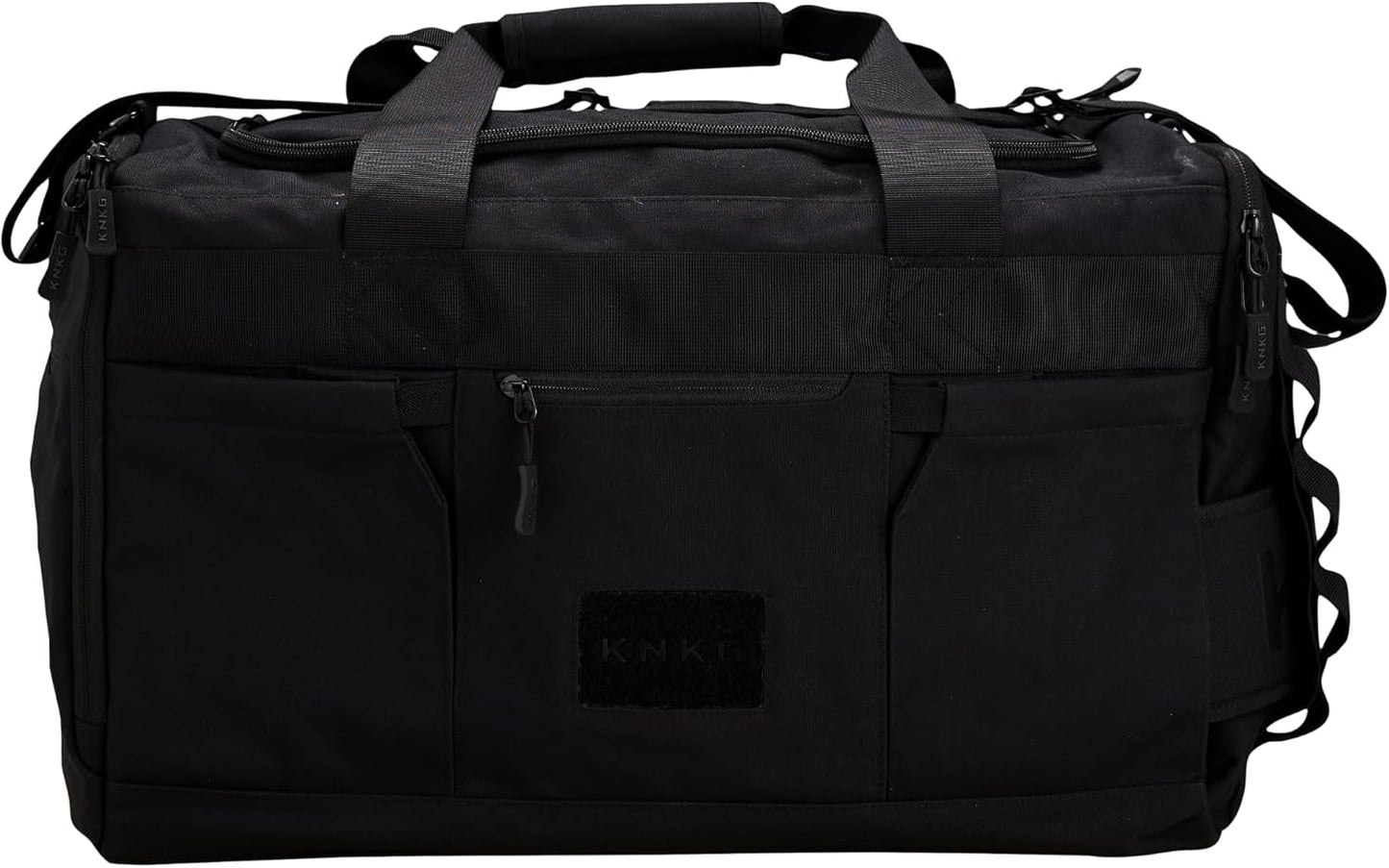 KNKG CORE Duffel Large 51L – Gym Bag with Lifting Belt Storage – Durable 500D Nylon, YKK Zippers – Natty