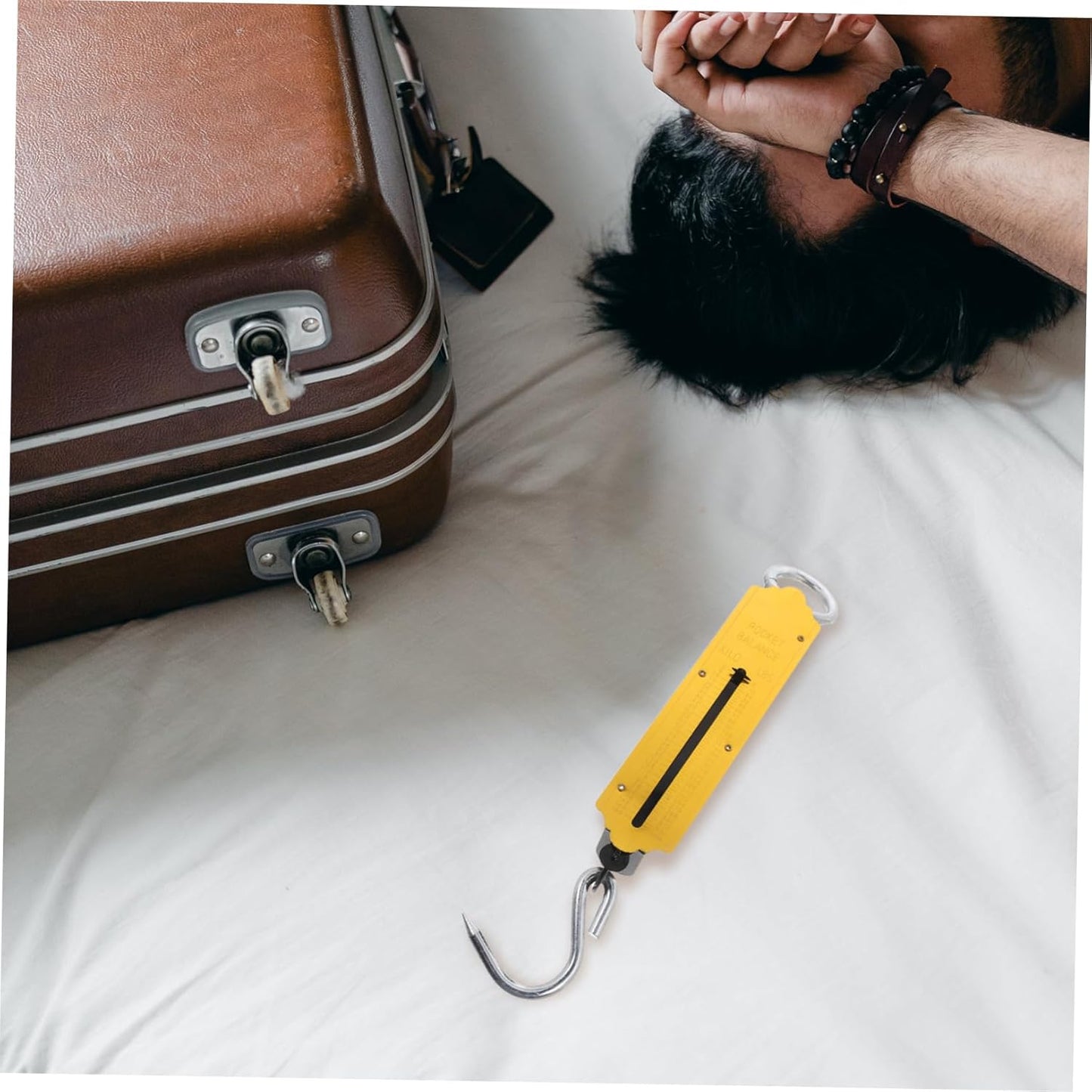 2pcs Heavy Duty Mechanical Scale Spring Balance Scale Hook Portable for Produce Luggage and Travel