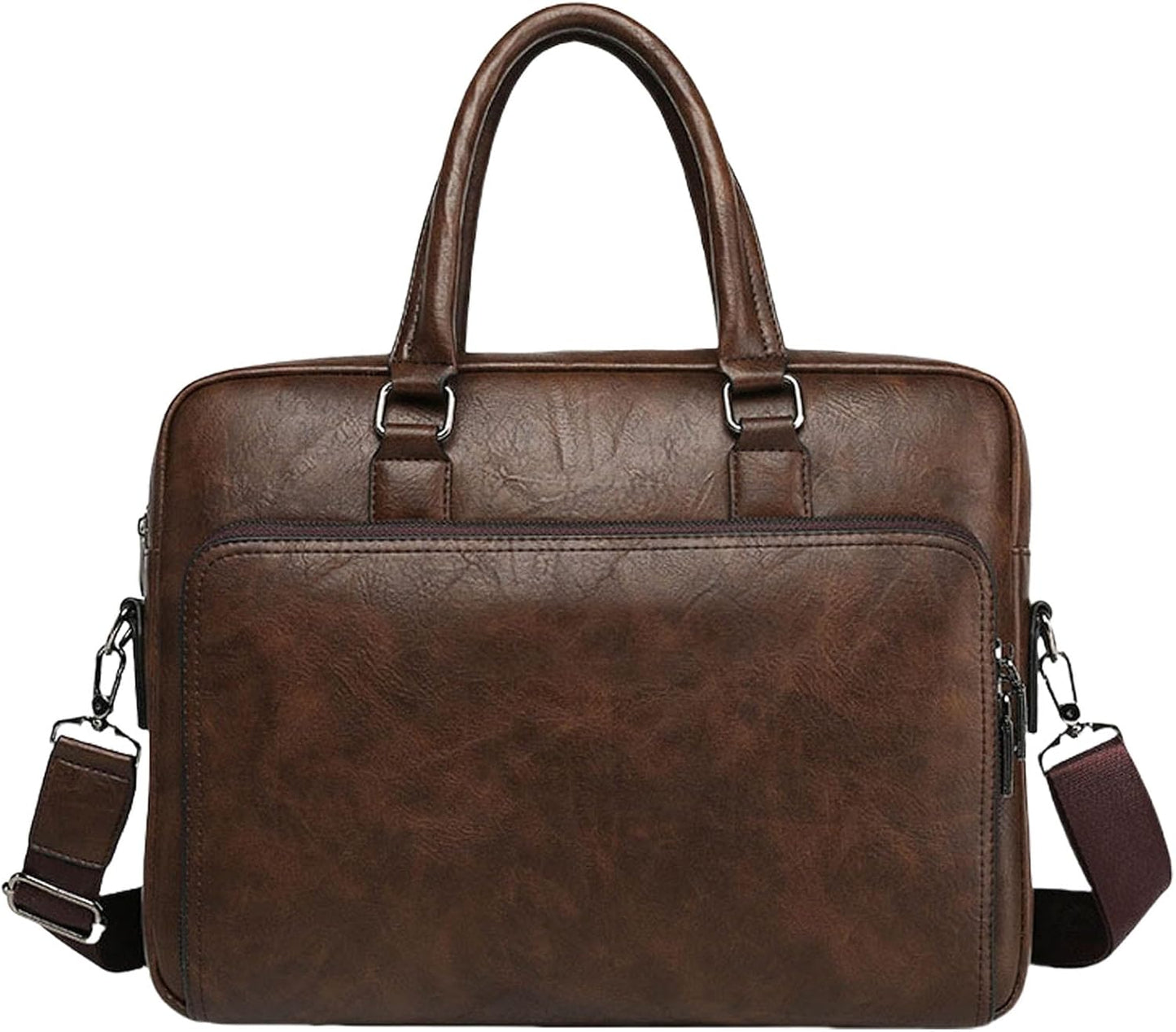 leather Laptop Bag for Men 16 inch Laptop Briefcase Waterproof,Handbags Shoulder Crossbody Bag Business