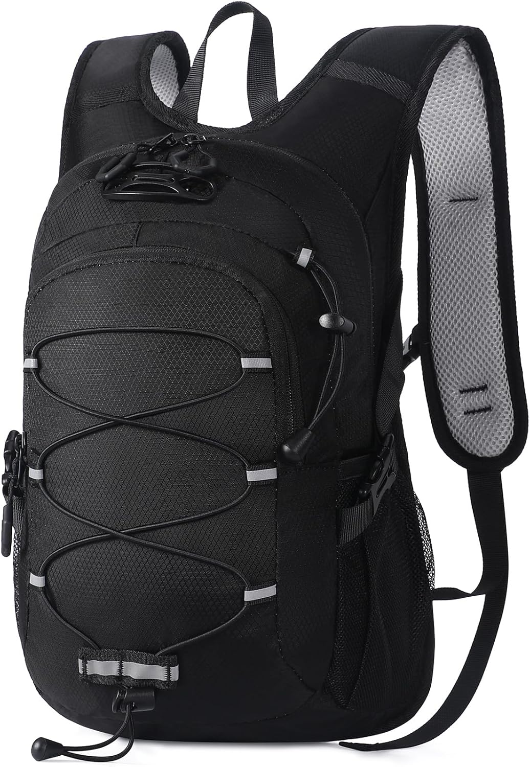 12L Kids Hiking Backpack, Small Hydration Backpack, Waterproof Kids Camping Daypack 5-12, No Water Bladder…