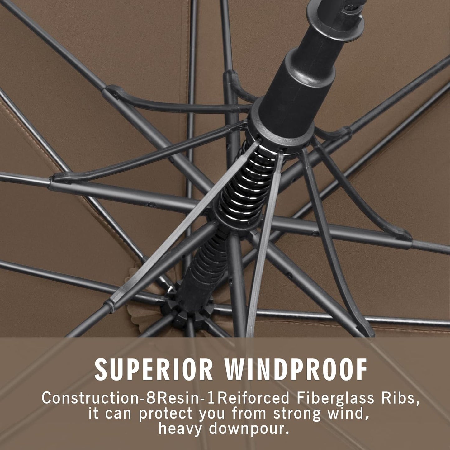 ZOMAKE Golf Umbrella Windproof, Extra Large Oversized Heavy Duty Double Canopy for Rain, Sports Games & Push Cart(51/54/62/68/72Inch)