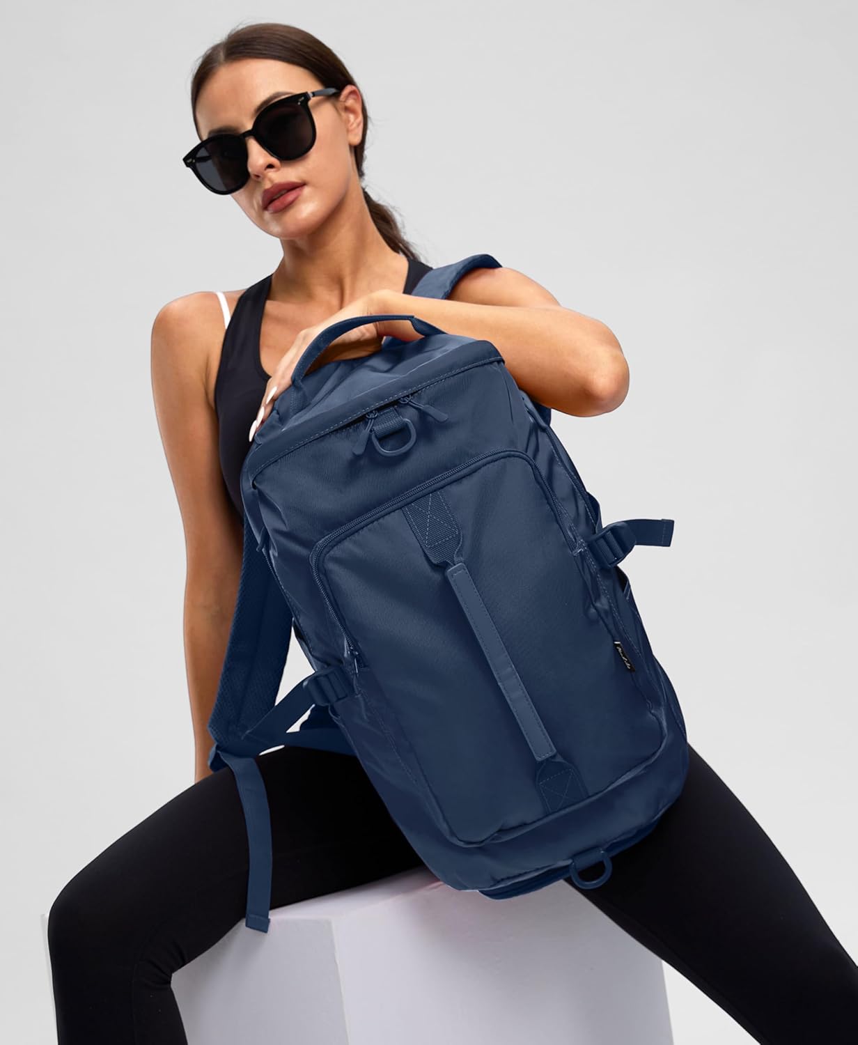 Gym Bag for Women with Shoe Compartment and Wet Pocket Convertible Gym Backpack workout Duffel Bag Multiple Pockets 30L