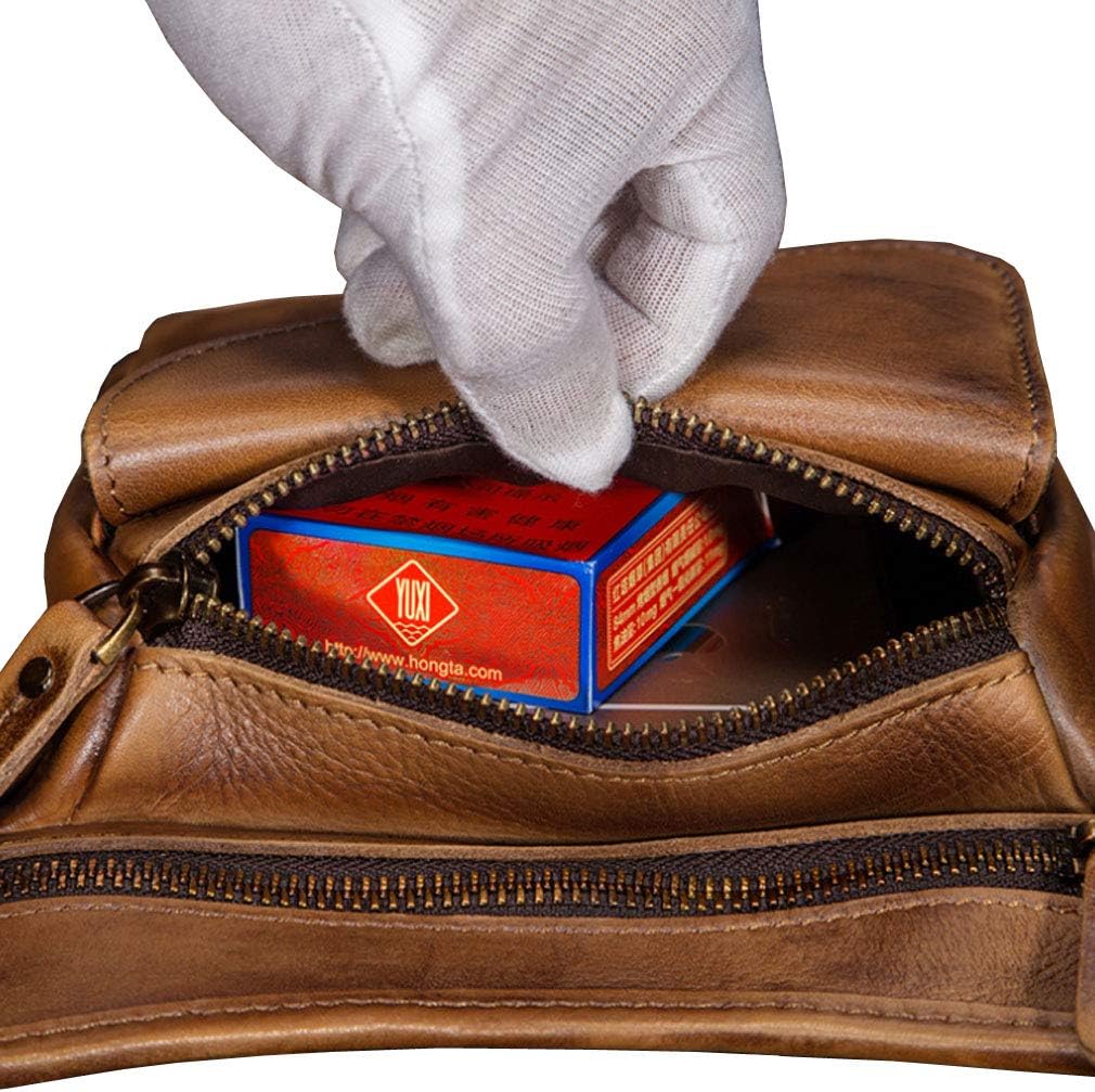 Leather Waist Pack Drop Leg Bag for Men Women Belt Bumbag Multi-Purpose Motorcycle Bike Outdoor Sports Tactical Cycling Riding Hiking Camping Pouch