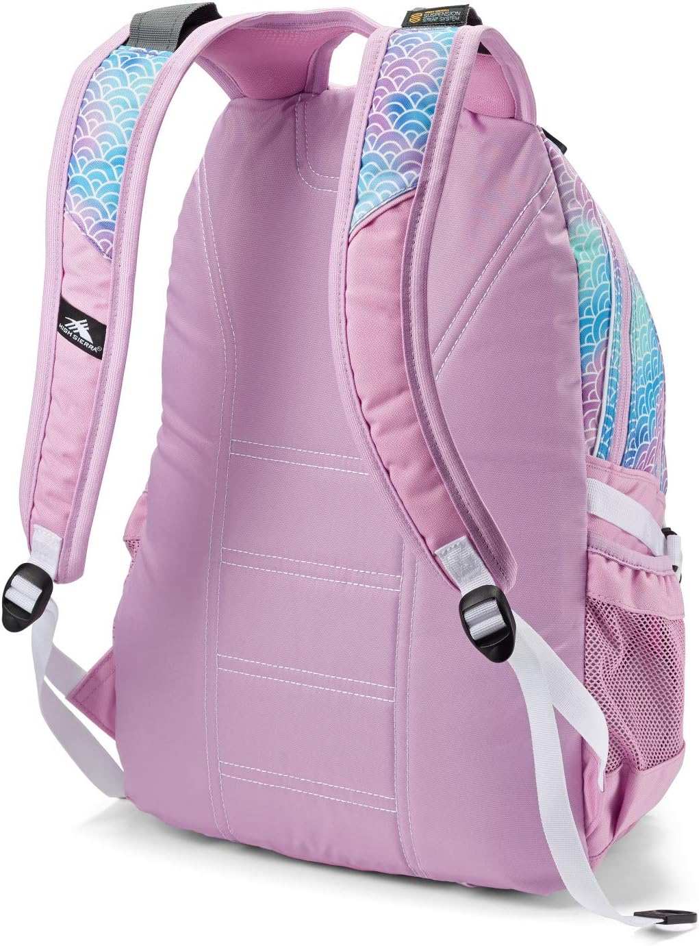 High Sierra Loop Backpack, Travel, or Work Bookbag with tablet sleeve, One Size, Rainbow Scales