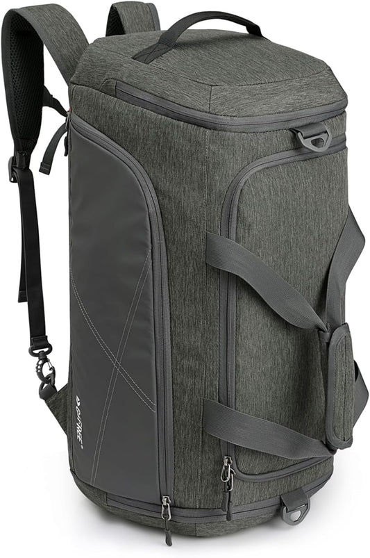 G4Free 45L/60L 3-Way Duffle Backpack Gym Bag with Wet Pocket & Shoes Compartment Sports Travel Weekender Overnight Duffel Bag