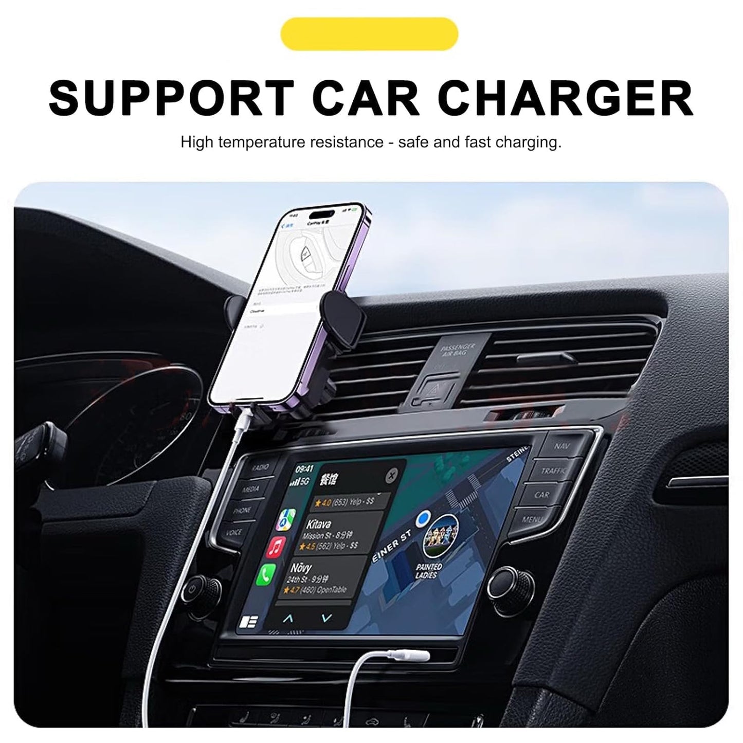 2 Pack 6FT Car Carplay USB A to USB C Cable for iPhone 16e 16 iPhone 15 Pro Max iPhone 16 15 Car Charger, iPhone 15 17 Carplay Cable Charging iPhone 15 Pro Plus, iPad 10th Pro Air 5/4 Mini 6th