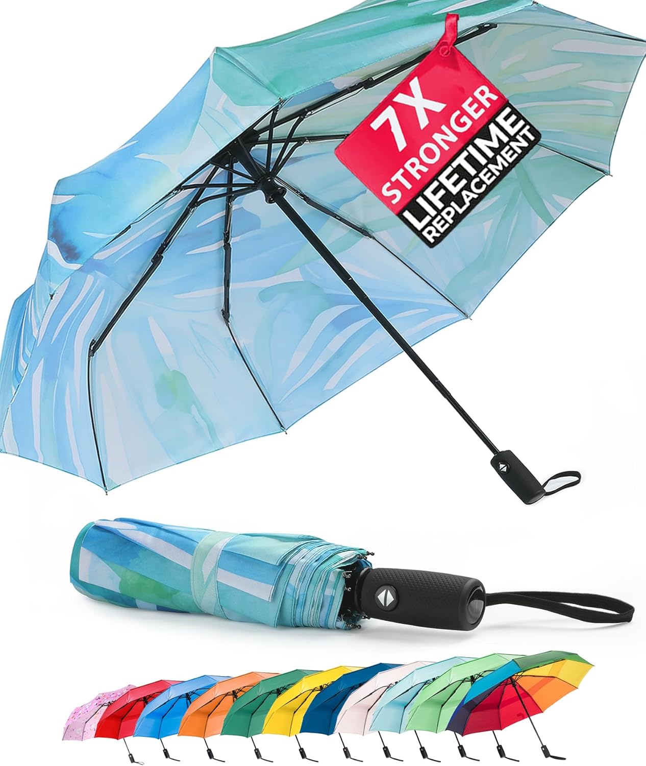 Mr. Pen- Windproof Travel Umbrella, Automatic Umbrellas for Rain, Compact