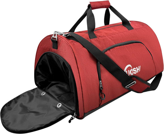 Gym Duffle Bag for Men & Women Water-Resistant-Sports Travel Bag with Ventilated Shoe Compartment & Wet Pocket, 31L Large Weekender Overnight Bag