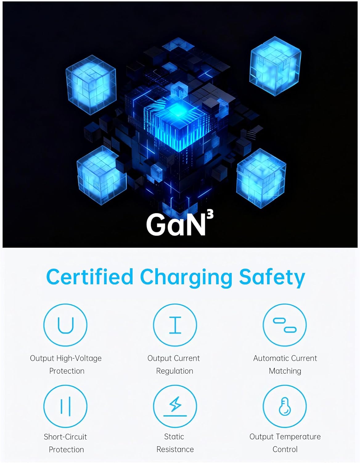 140W USB C Charging Station, GaN III 7 Port Fast Charger Station, PD 3.0 USB Charging Station for Multiple Devices, USB Charging Hub, Multiple USB C Charger Station for iPad iPhone Samsung Android