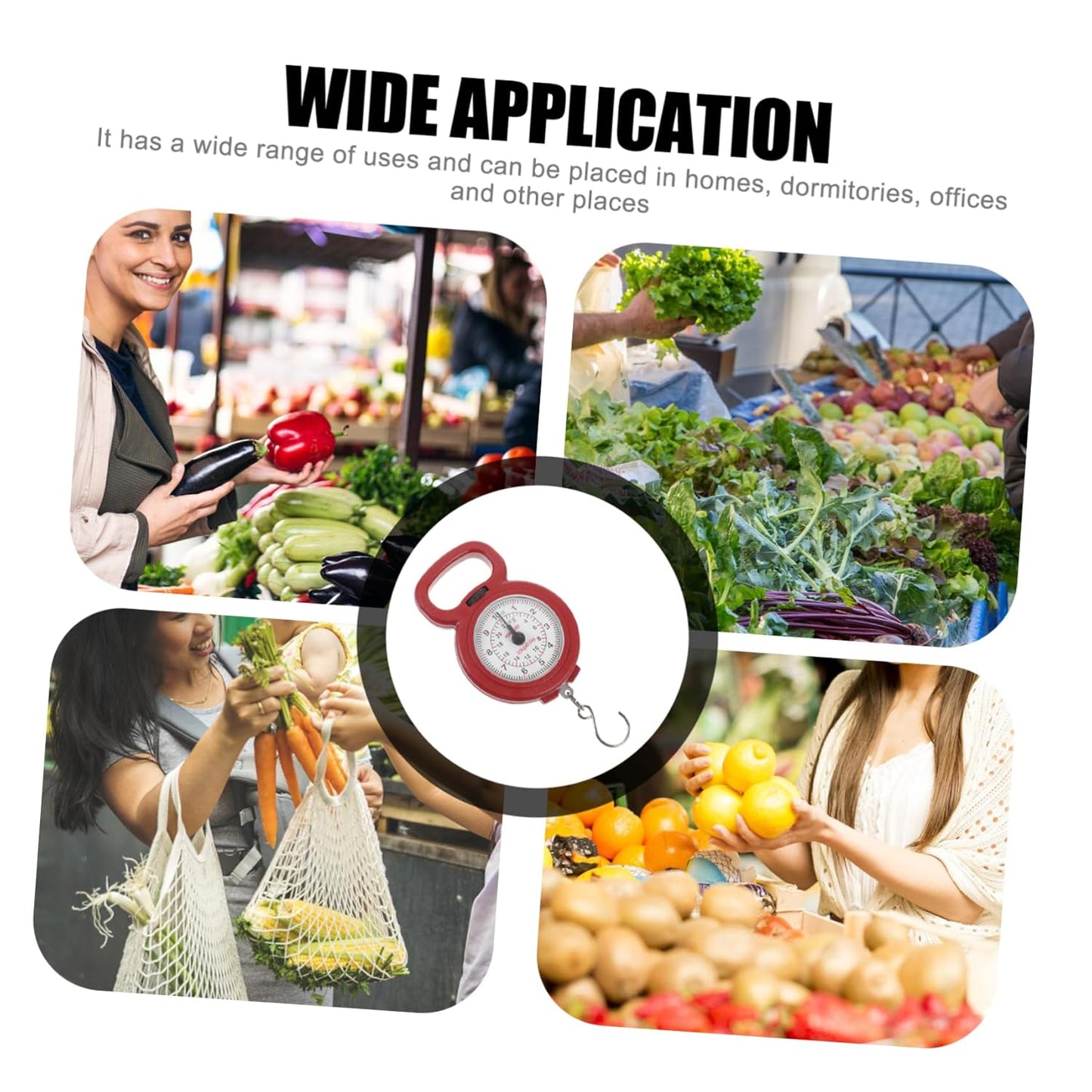 10kg Handheld Scale Small Hanging Scale for Luggage Portable Digital Easy to Read Display Random Color