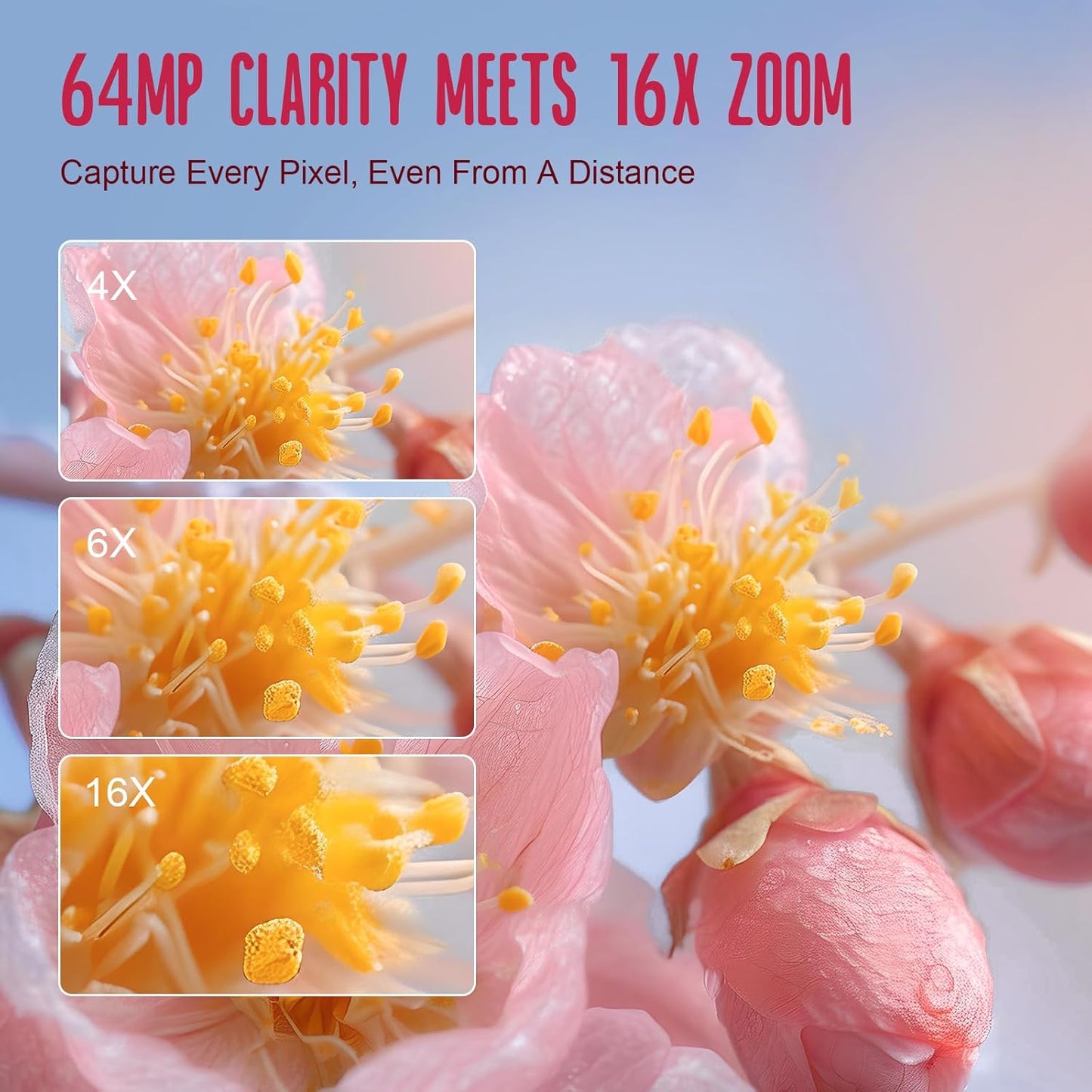 Yatao Digital Cameras for Photography and Vlogging, 6K 64MP Flip Screen, Dual Lens, Microphone for Video, 64GB TF Card, Compact Photo WiFi Camera for YouTube Kit Travel, Beginners (Pink)