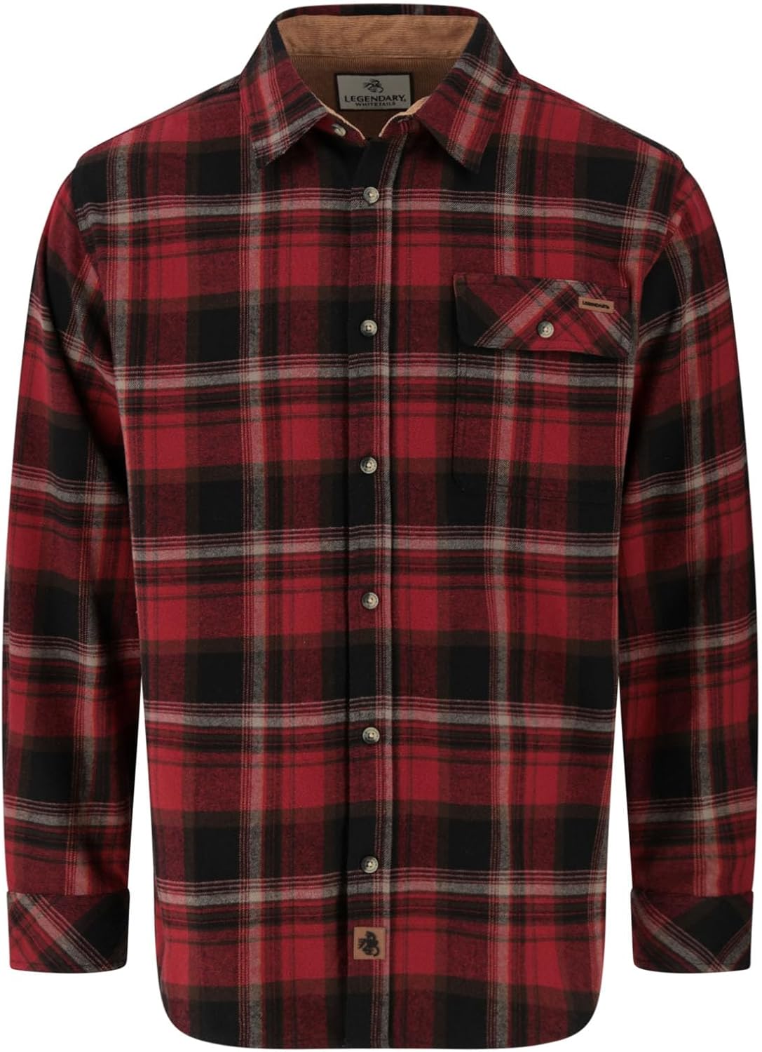 Legendary Whitetails Men's Flannel Shirt Long Sleeve Button Down 100% Cotton