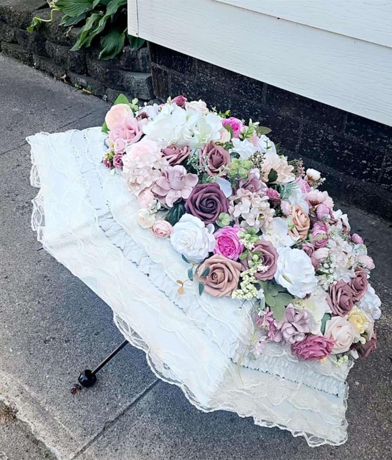 Vintage Lace Parasol Gothic Lolita Umbrella UV Sun Protection Witch Cosplay Photoshoot Props Party Decoration