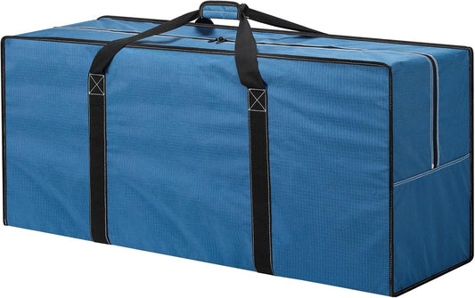 155L Extra Large Duffle Bag - 42 inch Heavy Duty & Water Resistant Duffel Bag Durable Luggage Storage Bag for Camping, Travel, Sports (Blue)
