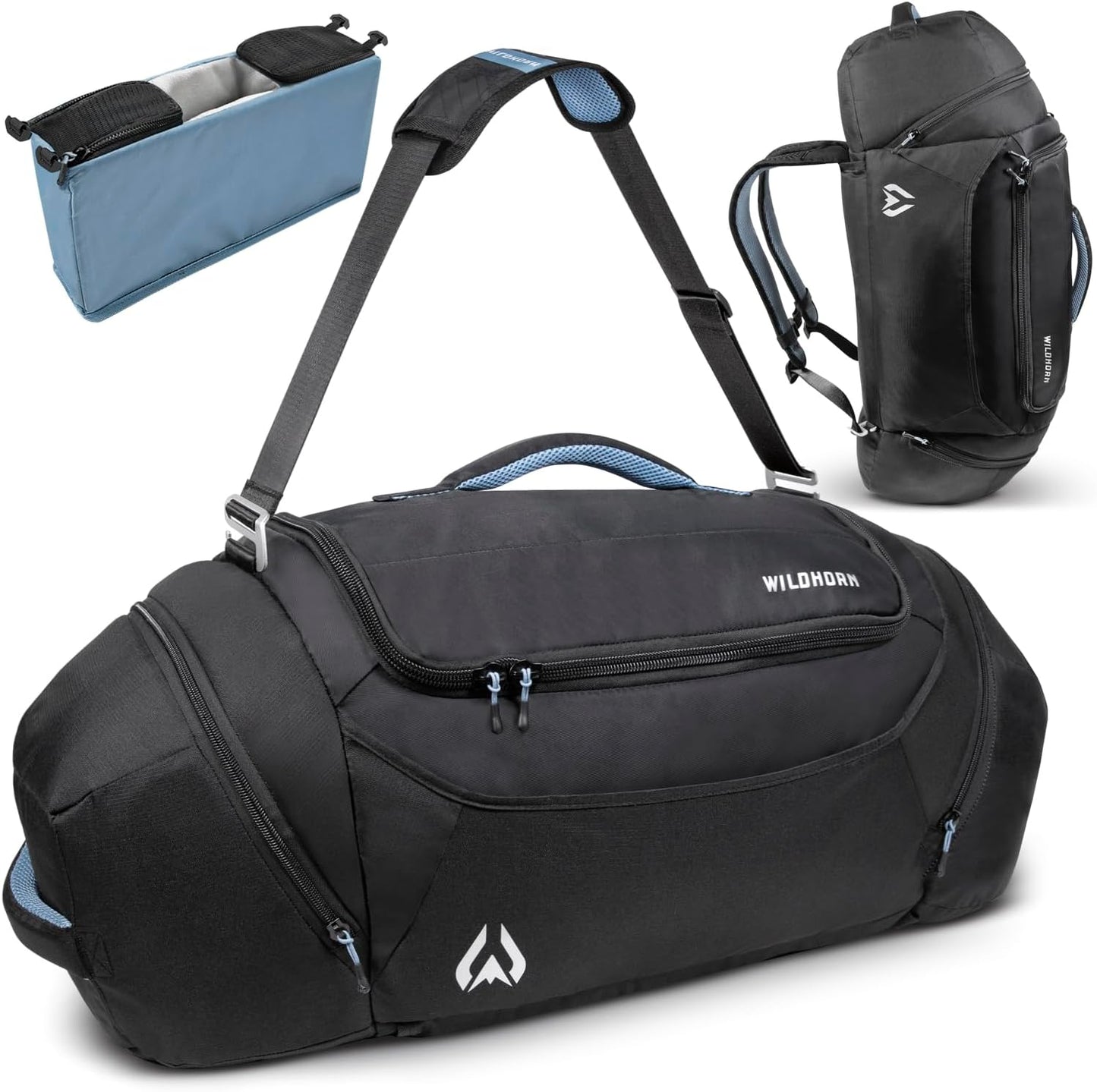 Wildhorn Gulch 70L MTB Duffle Bag for Travel - Lightweight & Durable Gym Bag for Women & Men. Ideal for Biking, Motorcycle, and Sports