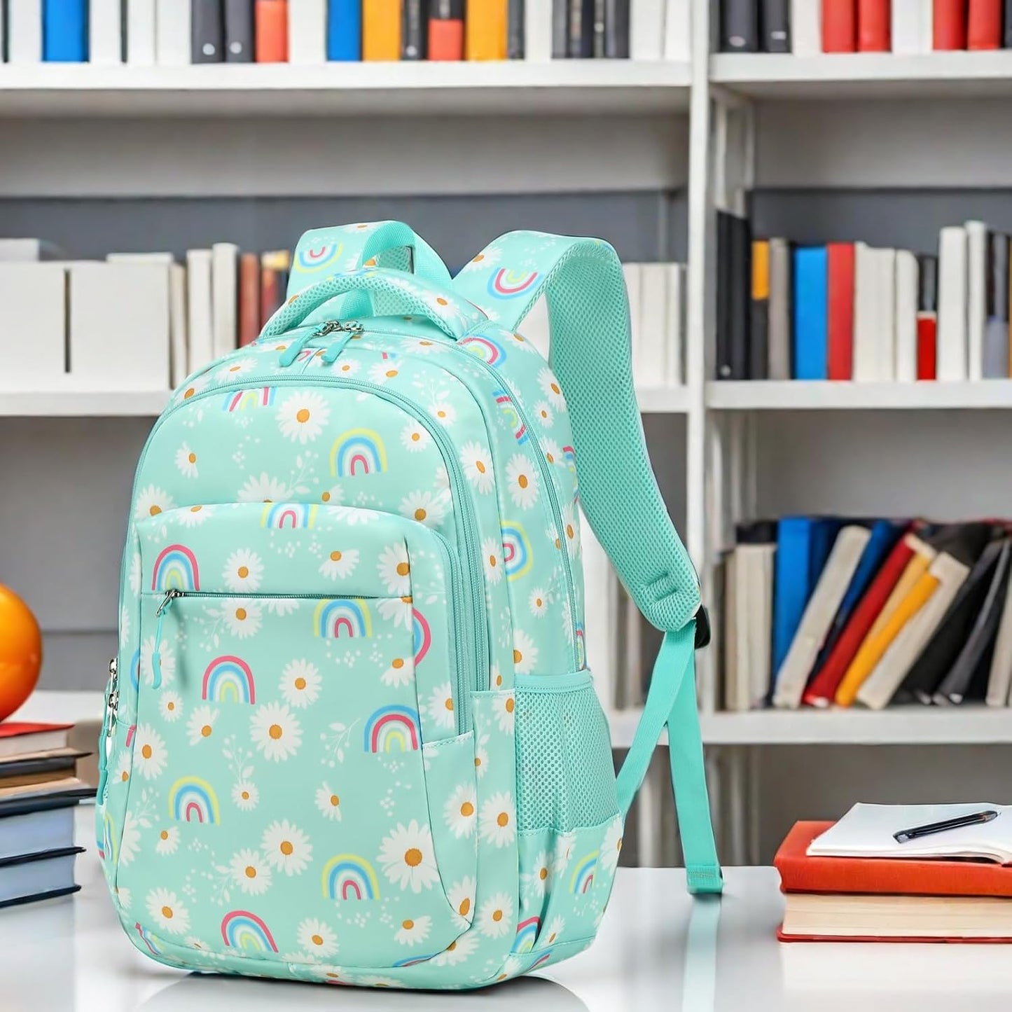 LEDAOU School Backpack for Girls Boys Kids Bookbag Elementary Primary Middle School Bag Travel Back Pack for Ages 6-14