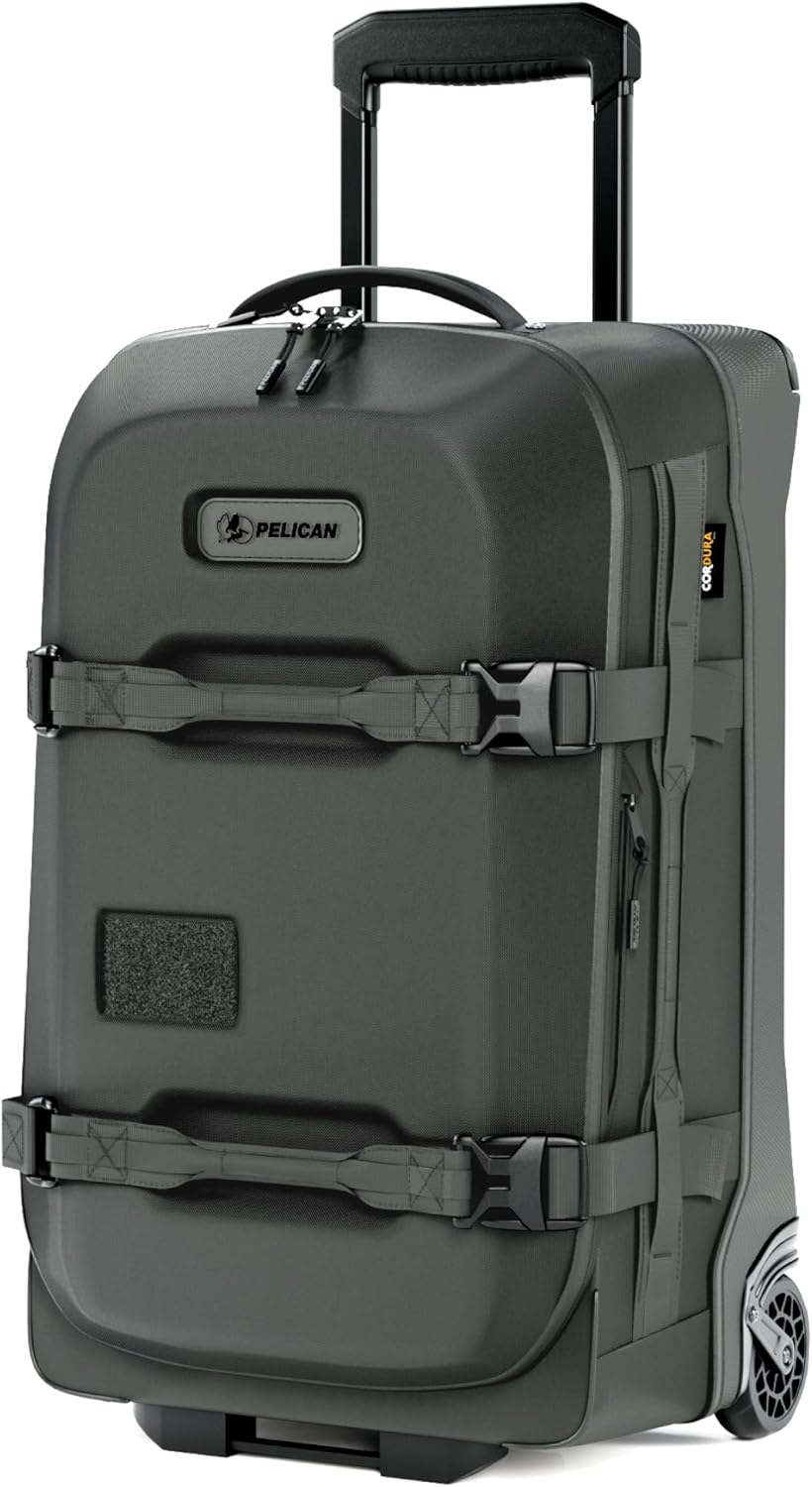 Pelican Aegis Luggage - Carry On Duffel Bag with Wheels - 22 Inch Carry On Bag - Airline Approved (Charcoal)