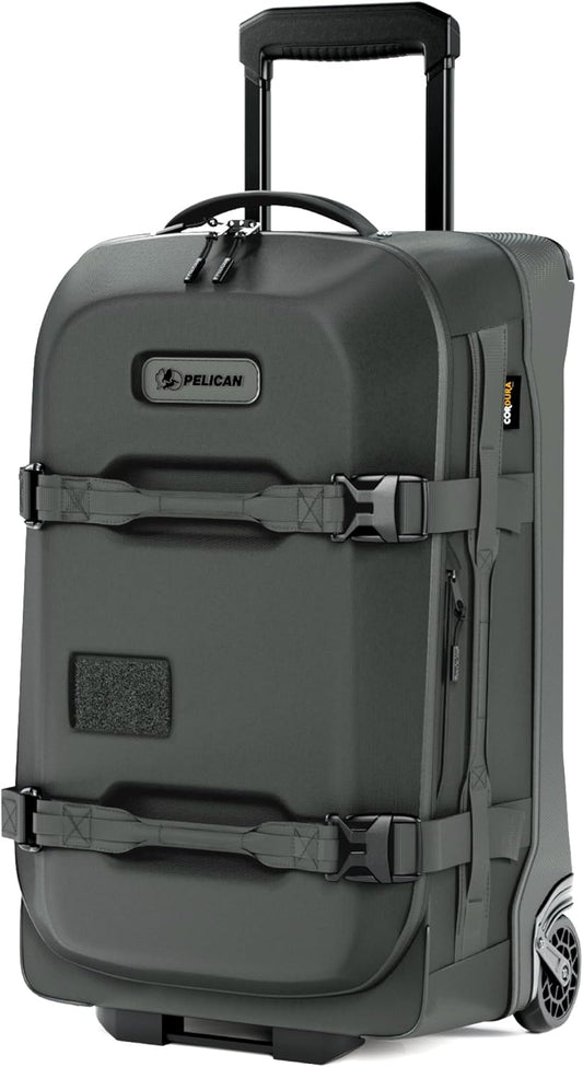 Pelican Aegis Luggage - Carry On Duffel Bag with Wheels - 22 Inch Carry On Bag - Airline Approved (Charcoal)