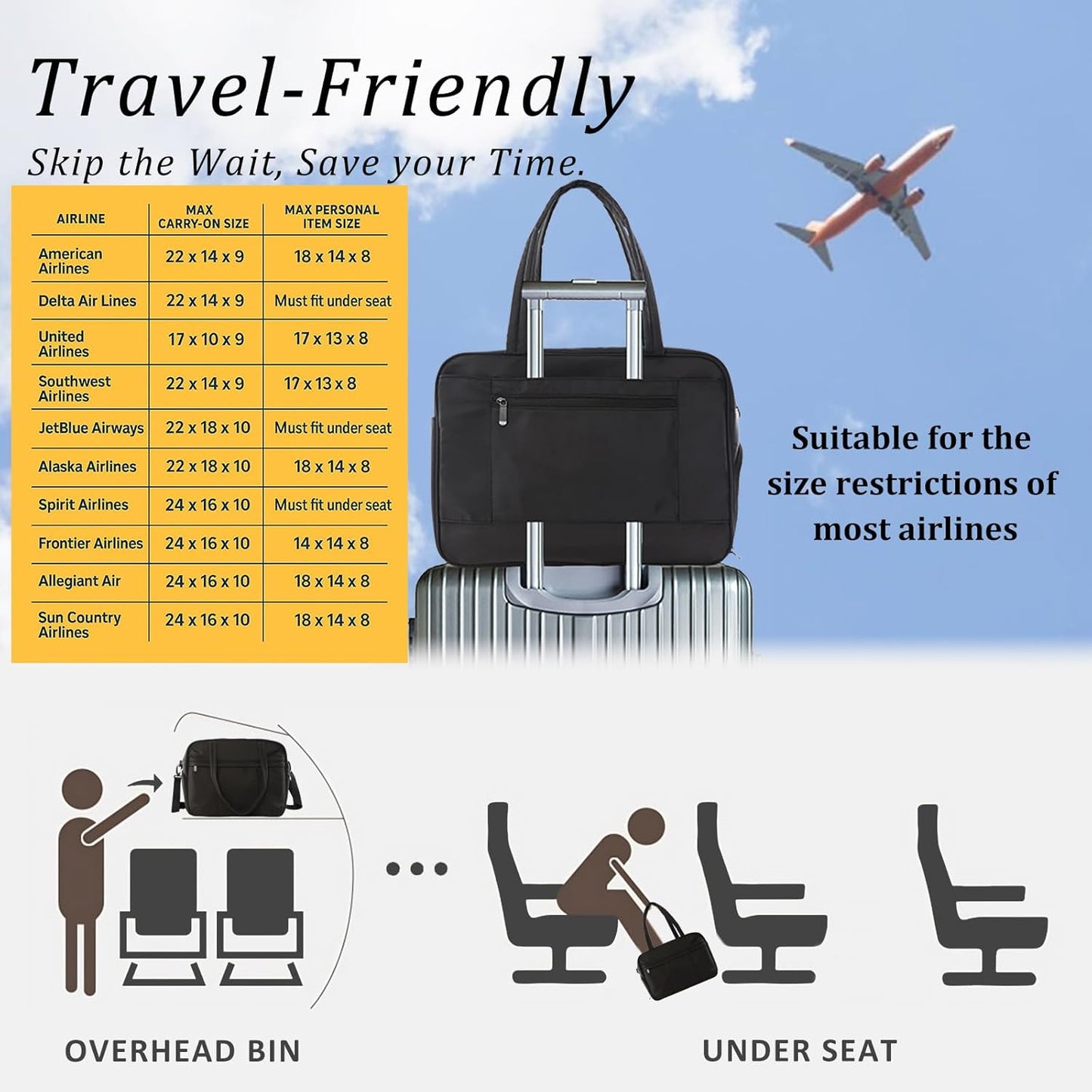 U+U Gym Bag for Women, Duffle Bag with Shoe Compartment Travel Carry on Weekender Bag, Personal Item Travel Bag for Overnight, Water Resistant