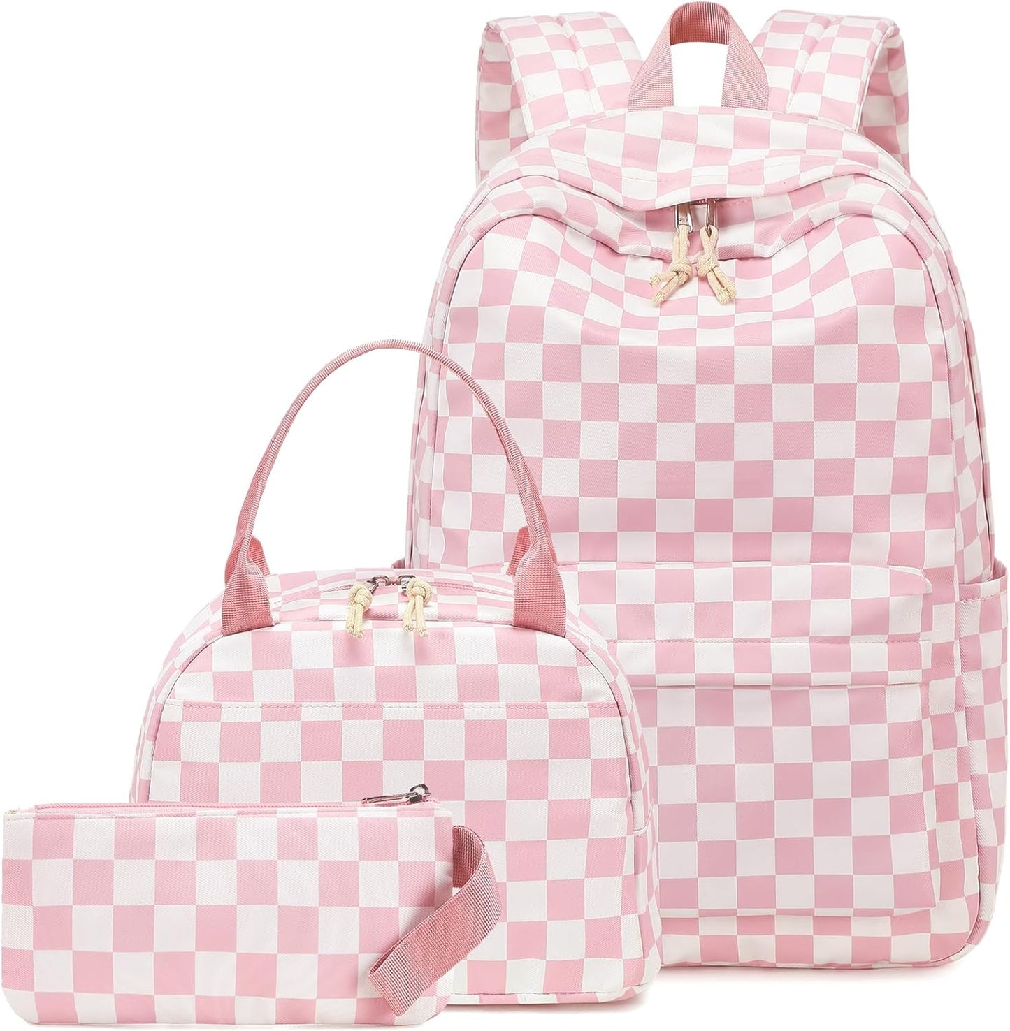 LEDAOU Backpack for Girls School Bag Kids Bookbag Teen Backpack Set Daypack with Lunch Bag and Pencil Case