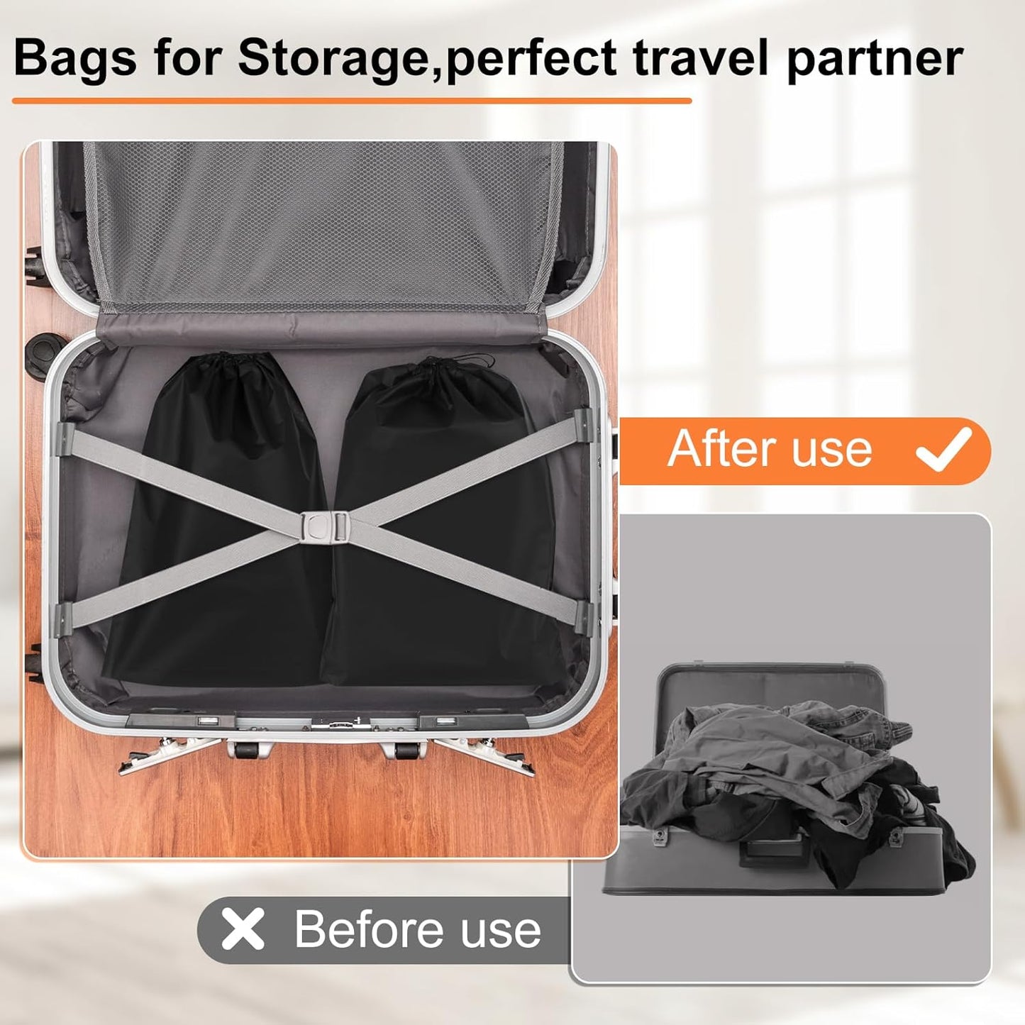 18 Pack Shoe Bags for Travel, 11.8in x 15.7in Travel Shoe Bags for Packing, Travel Bag for Shoes, Storage Bags for Men and Women