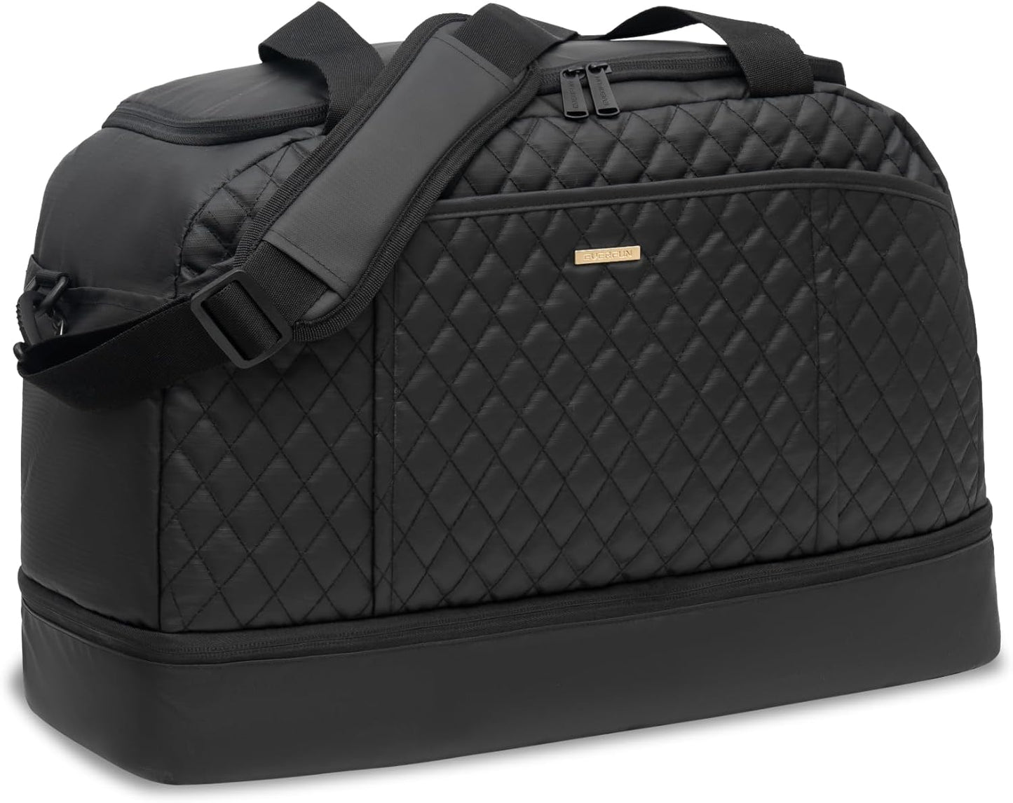 EVERFUN Gym Bag for Men and Women, Duffle Tote with Shoe Compartment and Wet Pocket for Travel, Sports, Boxing, Workout and Weekend