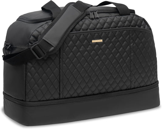 EVERFUN Gym Bag for Men and Women, Duffle Tote with Shoe Compartment and Wet Pocket for Travel, Sports, Boxing, Workout and Weekend